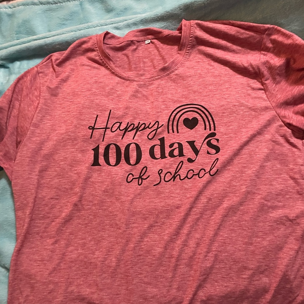 Kids Happy 100 Days of School Shirt - Pink